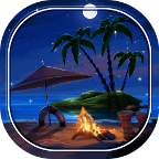 Ночь на Тропическом Пляже Живые Обои