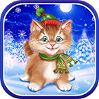 Зимний Котенок Живые Обои